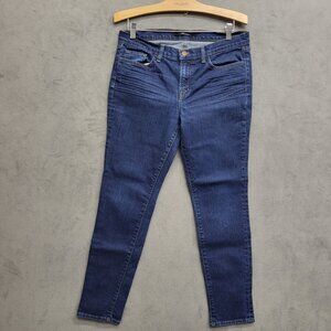 J Brand Womens Daphne Jeans Skinny Leg Size 31 Dark‎ Blue Wash Stretch Cotton